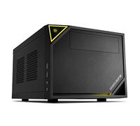 Sharkoon Boîtier PC SHARK ZONE C10 - mini-ITX - sans alimentation - noir/jaune - USB/Audio