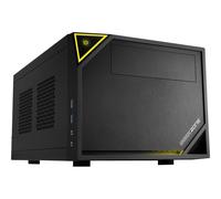 Sharkoon SHARK ZONE C10 - Tour - mini ITX - pas d'alimentation (ATX12V / SFX12V) - noir, jaune - USB/Audio