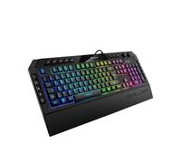 Sharkoon Skiller SGK5 Clavier USB QWERTZ Allemand Rétroéclairé RGB, N-Key Rollover, Touches Mi-Hautes, Repose-Poignet Amovible, Windows