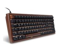 Sharkoon Skiller SGk50 S2 Wood, PBT, RGB Gaming Keyboard, 96 % disposition allemande