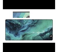 Sharkoon SKILLER SGK50 S3 Design Bundle D4 – Tapis de Souris Gaming XXL 400x900mm, Surface Textile Image, Base Antidérapante, Rebords Cousus, Épaisseur 2.5mm