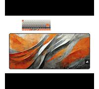 Sharkoon SKILLER SGK50 S3 Design Bundle D6 - Tapis de Souris Gaming XXL 400x900mm, Surface Textile, Base Antidérapante, Rebords Cousus, Multicolore, 2.5mm