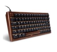 Sharkoon Skiller SGk50 S3 Wood, PBT, RGB Gaming Keyboard, 75 % disposition allemande