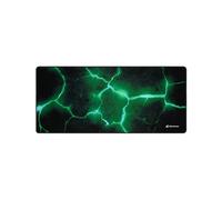 Sharkoon SKILLER SGP30 Tapis de Souris Gaming 900x400x2.5mm Noir/Vert, Surface Textile, Base Caoutchouc Antidérapante, Rebords Cousus