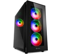 Sharkoon TG5 PRO RGB - Boîtier moyen tour - Noir - RGB - Fenêtre