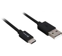 Sharkoon Usb 2.0 A-C Bk 0,5m