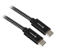 Sharkoon Usb 3.1 C-C Bk/Gy 0.5m Alu + Braid