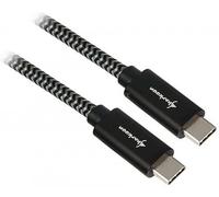 Sharkoon Usb 3.1 C-C Bk/Gy 1.0m Alu + Braid
