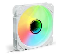 Sharkoon Ventilatore PC 12 cm RGB PWM Bianco per Case Computer