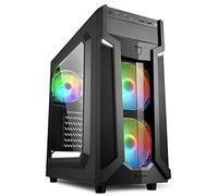 Sharkoon Boîtier PC VG6-W Moyen Tour ATX RGB Fenêtre Noir