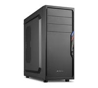 Sharkoon VS4V Boîtier PC ATX avec 3 Baies 3,5" et système de Gestion des câbles 2X USB 2.0