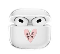 SharkProten Coque Airpods Compatible avec Airpods 3 génération sans Porte-Clés Coque Transparente TPU pour Airpod 3ème Protection Coque pour Femme et Homme Airpods Case Cover