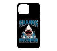 Sharks are Born in December Birthday Funny Shark Lover Coque pour iPhone 16 Pro Max