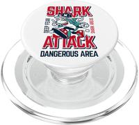 Sharks Graphic Tees - Funny Shark Attack Graphic Design PopSockets PopGrip pour MagSafe