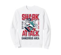 Sharks Graphic Tees - Funny Shark Attack Graphic Design Sweatshirt