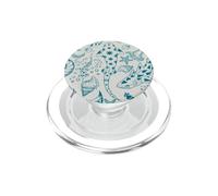 Sharks Turtles Shells Seaweed Green PopSockets PopGrip pour MagSafe