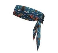 Sharks Under The Sea Bandeau de sport absorbant la transpiration, unisexe, convient pour les voyages en plein air et divers sports.