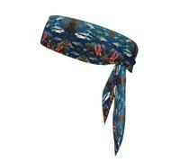 Sharks Under The Sea Bandeau de sport double face unisexe pour jouer au ballon, fitness et activités de plein air