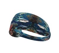 Sharks Under the Sea Bandeau extensible antidérapant évacuant la transpiration pour homme et femme, bandeau d'entraînement pour gym, course, yoga, tennis