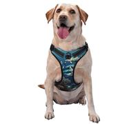Sharks Under The Sea Gilet de traction imprimé pour animal domestique Idéal pour promener le chien, randonnée, voyage quotidien
