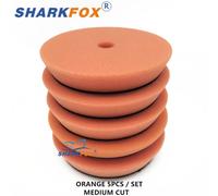 Sharktorch-Kit De Tampons Éponge De Polissage Pour Voiture,3 Pouces (80mm)/5 Pouces (125mm)/6 Pouces (150mm),Tampon De Polissage En Mousse - Type Orange X 5pcs-3 Inch Backer