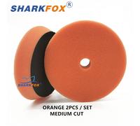 Sharktorch-Kit De Tampons Éponge De Polissage Pour Voiture,3 Pouces (80mm)/5 Pouces (125mm)/6 Pouces (150mm),Tampon De Polissage En Mousse - Type Orange X 2pcs-3 Inch Backer