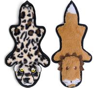 SHARLOVY Jouets couineurs froissants pour chien sans rembourrage, mastication longue durée pour les chiens mordeurs agressifs, jouets à mâcher en peluche durables pour chiots en phase de dentition