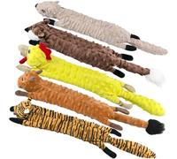 SHARLOVY Lot de 5 Jouets couineurs en Peluche à Bulles pour Chiot - sans Rembourrage - pour Chiens de Grande et Moyenne Race