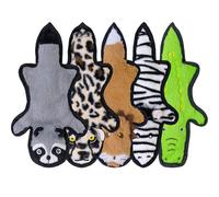 SHARLOVY Lot de 5 Jouets couineurs pour Chien - Longue durée - Jouet à mâcher en Peluche pour Chien agressif - Jouet à mâcher Durable avec 6 Couches résistantes pour Chiens de Race Moyenne