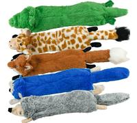 SHARLOVY Lot de 5 Jouets couineurs pour Chien sans Rembourrage - Jouets pour Petits Chiens - Jouets à mâcher durables pour Chien - en Peluche Mignons pour Chiot - pour Animaux de