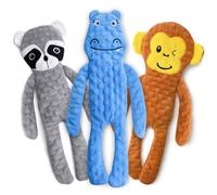 SHARLOVY Lot de 5 jouets interactifs pour chien sans rembourrage pour l'ennui, jouets pour chiot pour les garder occupés, jouet couineur mignon pour chiens de petite, moyenne et grande race