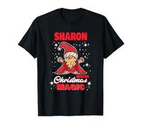 Sharon Fait de la Magie de Noël Un nom de Sharon GNOME T-Shirt Graphique avec Valeur