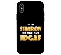 Sharon Joke IDGAF Meme Cute Halloween Costume for Sharons Coque pour iPhone X/XS