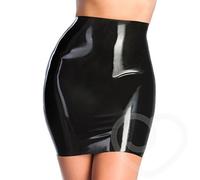 Sharon Sloane/Joyc Mini Jupe en Latex Noire Taille M