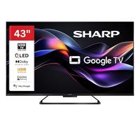 Sharp 43HR7765E Téléviseur QLED 43" Google TV - Smart TV 4K UHD avec HDR Dolby Vision IQ, 144 Hz VRR Gaming, Dolby Atmos, AQUOS Wireless Surround, Google Assistant et Triple Tuner (2026)