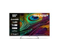 SHARP 55JP7265E 4K Ultra HD QLED Mini TV Google TV™ 55" (Smart TV sans cadre, Dolby Atmos, Dolby Vision, HDMI 2.1 avec eARC)