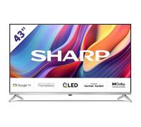 Sharp 43GP6265E Smart TV 43"" QLED 4K Ultra HD Google TV Frameless Wi-Fi Bluetooth