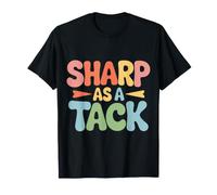 Sharp As A Tack Clever Witty Smart Puns - T-Shirt