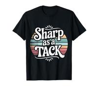 Sharp As A Tack Clever Witty Smart Puns - T-Shirt