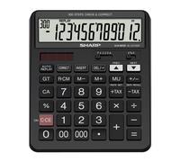 Sharp Calculatrice EL-CC12GP – 12 chiffres – Correcte – Noir