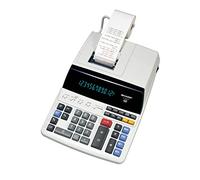 Sharp Calculatrice de Table à Imprimer EL-2607V (12 Chiffres, Encre Noire Rouge) Blanc