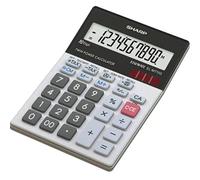 Sharp Calculatrice de bureau EL-M711G Écran 10 chiffres solaire et piles noir/blanc 100x33x152 mm