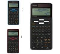 SHARP Calculatrice scientifique LCD 16 Chiffres Couleur Rouge