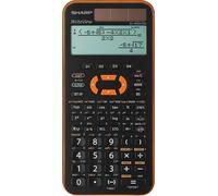 SHARP Calculatrice scolaire EL-W531 XG couleur : orange