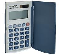 Sharp Calculatrice de poche EL-243 S 8 chiffres solaire/batterie blanc/bleu 64×11×105 mm