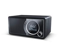SHARP DR-450(BK) Dab, Dab+, Bluetooth, Radio FM, Alarme/Sommeil et Fonction Snooze, Aspect Bois, Noir