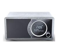 Sharp DR-450GR Radio Portable numérique Portable avec Dab/Dab+/FM, Bluetooth 4.2 en Bois Gris