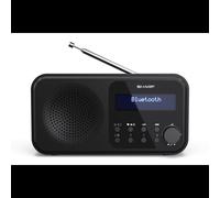 Sharp DR-P420 Radio portable numérique DAB/DAB+/FM 2W RMS AAC LCD 3,5mm Micro-USB Midnight Black