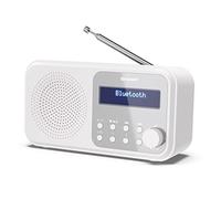 SHARP DR-P420 (WH) Radio numérique Portable Tokyo (Dab/Dab+/FM avec RDS, Bluetooth, USB ou Piles) Blanc