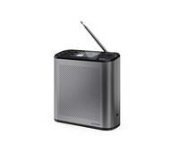 SHARP DR-P530(GY) Osaka Radio numérique portable - DAB+/FM, Bluetooth 5.3, BestTune, 120 présélections, chargement USB-C, batterie de 15 heures, écran couleur 2,4" - Gris tempête
